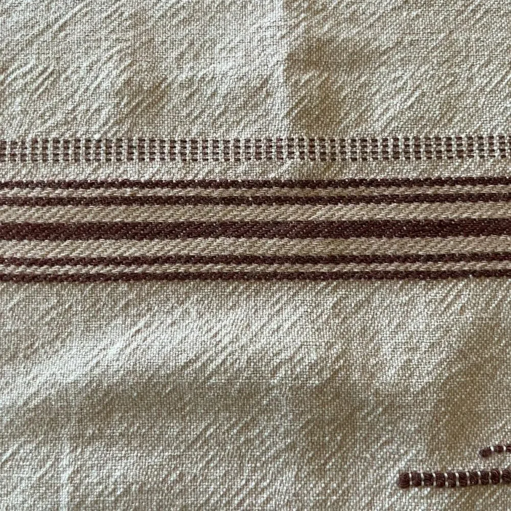 55 X 52 VNTG Hand-Embroidered Santa Fe Folk Art Woven Tablecloth Multifunctional